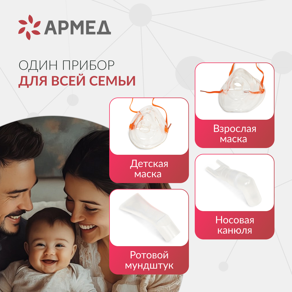 Ингалятор-небулайзер медицинский Армед 405A 